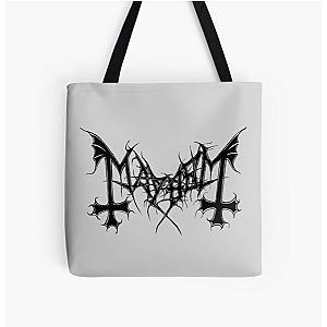 Mayhem - Norway Band - Original Logo - Fanart - Black Edition All Over Print Tote Bag