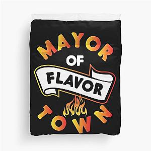 design for Mayor of Flavor Town product Duvet Cover