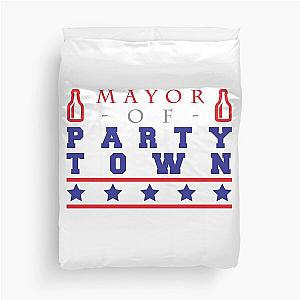 Mayor of Party Town Duvet Cover