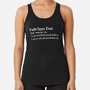 Fade Into You by Mazzy Star Aesthetic Quote Black Racerback Tank Top