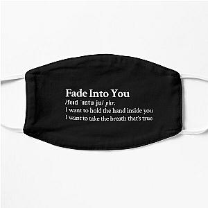 Fade Into You by Mazzy Star Aesthetic Quote Black Flat Mask