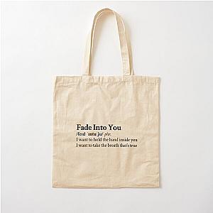 Fade Into You by Mazzy Star Aesthetic Quote Black Cotton Tote Bag