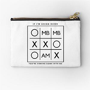 MBMBAM Tic Tac Toe (Black Logo) Zipper Pouch