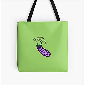 Eggplant Emoji MBMBAM Quote All Over Print Tote Bag