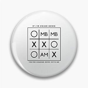 MBMBAM Tic Tac Toe (Black Logo) Pin