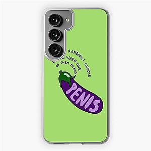 Eggplant Emoji MBMBAM Quote Samsung Galaxy Soft Case