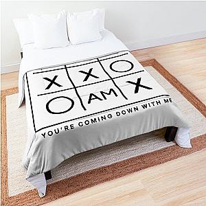 MBMBAM Tic Tac Toe (Black Logo) Comforter