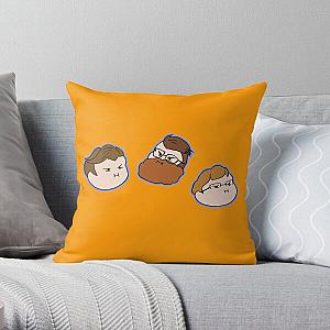 McElroy Brothers Grump Head Icons Throw Pillow RB1010
