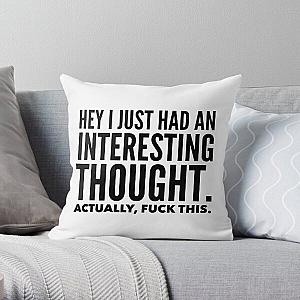 Justins Wise Words Throw Pillow RB1010
