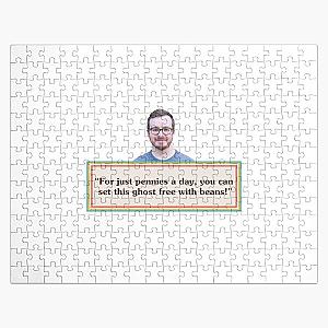 Griffin McElroy Quote: Ghost and Beans Jigsaw Puzzle RB1010