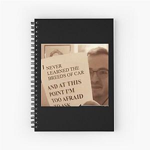 never learned breeds of car griffin mcelroy meme Spiral Notebook