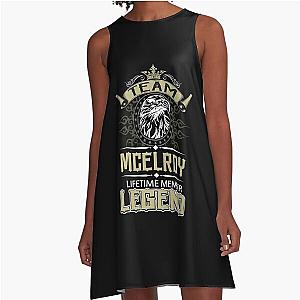 Mcelroy Name T Shirt - Mcelroy Eagle Lifetime Member Legend 2 Gift Item Tee A-Line Dress