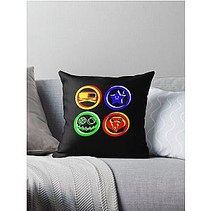 MCR Danger Days Killjoys Symbols  Throw Pillow