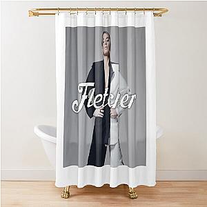 Fletcher Black & White Pose Shower Curtain