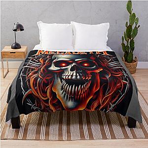 Megadeth skull logo Throw Blanket