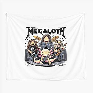 Axolotl Rock Band T-shirt - Megadeth Parody, If Megadeth were Axolotls Tapestry