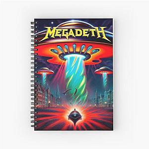 Megadeth Boston UFO Spiral Notebook