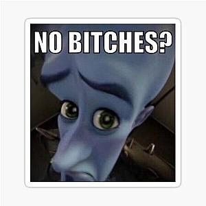 No bitches? Megamind sticker