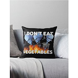 I Don't Eat Vegetables or Try Megamind Throw Pillow