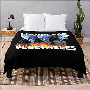 I Don't Eat Vegetables Megamind Throw Blanket
