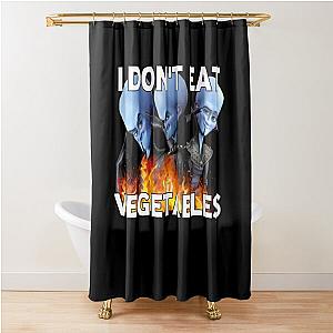 I Don't Eat Vegetables Megamind Shower Curtain