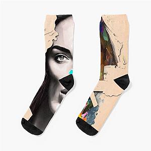 Beautiful Abstract Collage Portrait of Megan Fox
