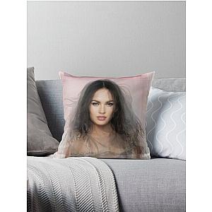 Megan Fox Portrait Throw Pillow