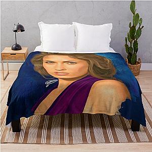 Megan Fox Digital Painting Throwblanket