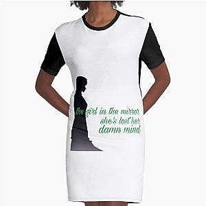 Girl in the Mirror Song Lyrics Megan Moroney (green) Graphic T-Shirt Dress