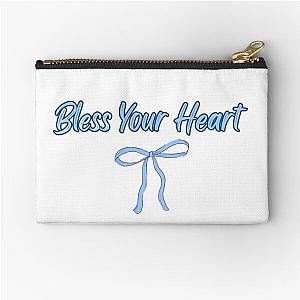 Megan Moroney “Bless Your Heart” Blue Zipper Pouch