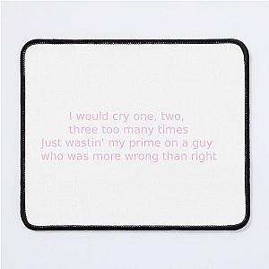 Megan Moroney Indifferent lyrics Mouse Pad