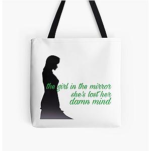 Girl in the Mirror Song Lyrics Megan Moroney (green) All Over Print Tote Bag