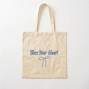 Megan Moroney “Bless Your Heart” Blue Cotton Tote Bag