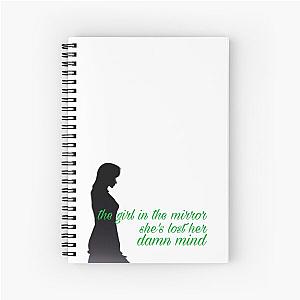 Girl in the Mirror Song Lyrics Megan Moroney (green) Spiral Notebook