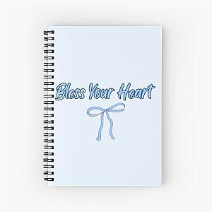 Megan Moroney “Bless Your Heart” Blue Spiral Notebook