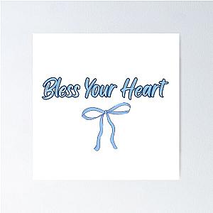 Megan Moroney “Bless Your Heart” Blue Poster