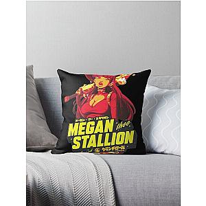 CR Loves Megan Thee Stallion Anime  Throw Pillow