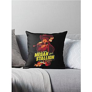 CR Loves Megan Thee Stallion Anime Throw Pillow