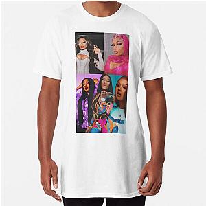 Megan thee Stallion collage On Multiple Products Long T-Shirt