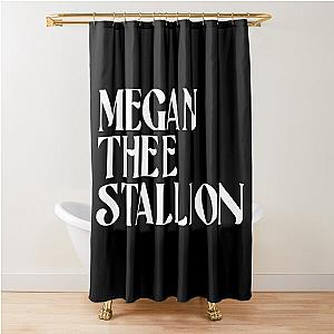 Megan Thee Stallion Merch Megan Thee Stallion Logo Shower Curtain
