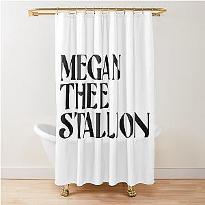 Megan Thee Stallion Merch Megan Thee Stallion Logo Shower Curtain