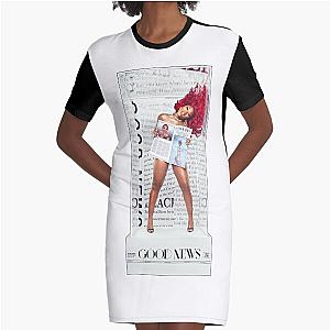 Megan Thee Stallion Good News Figure Graphic T-Shirt Dress