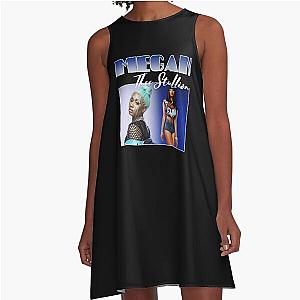 Megan Thee Stallion Retro 90's Hip Hop Vintage Tee A-Line Dress