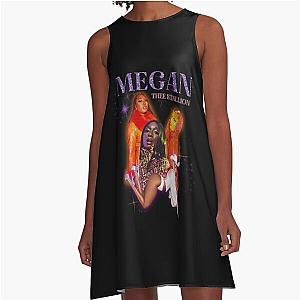 MEGAN THEE STALLION 90S VINTAGE HIP HOP RAP A-Line Dress