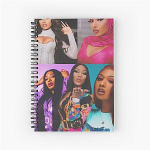 Megan thee Stallion collage On Multiple Products Spiral Notebook