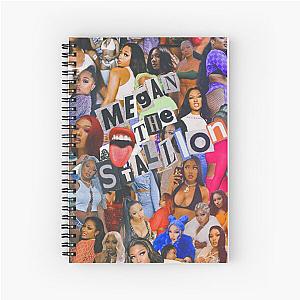 megan thee stallion aesthetic collage Spiral Notebook