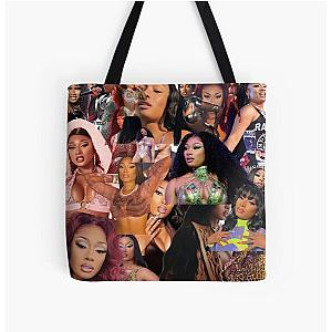 megan thee stallion collage All Over Print Tote Bag