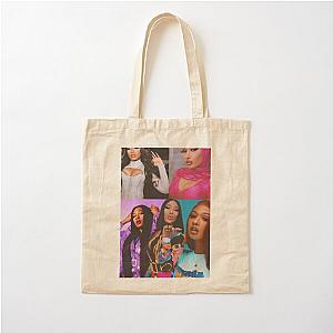 Megan thee Stallion collage On Multiple Products Cotton Tote Bag