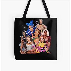 megan thee stallion collage  All Over Print Tote Bag