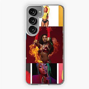 Megan Thee Stallion Colorful Photo Montage Samsung Galaxy Soft Case